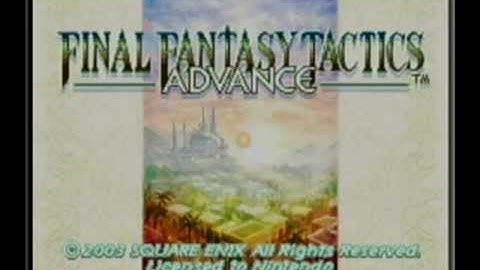 Final Fantasy Tactics Advance - Title Intro [GBA]
