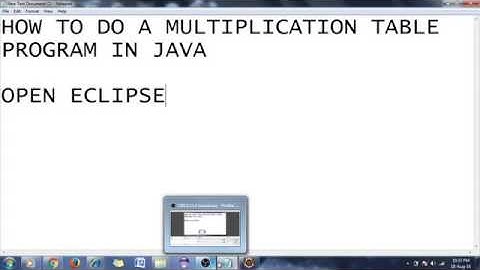 How to do Multiplication Table program in java