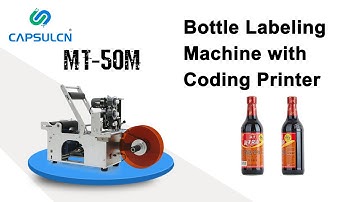 Round Bottle Labeling Machine with Coding Printer MT-50M