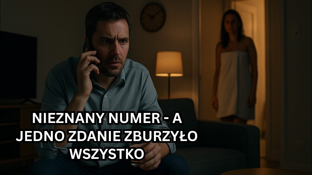 Nieznany rozmówca powiedział: Zapytaj żonę, gdzie była wczoraj wieczorem. Zamarłem