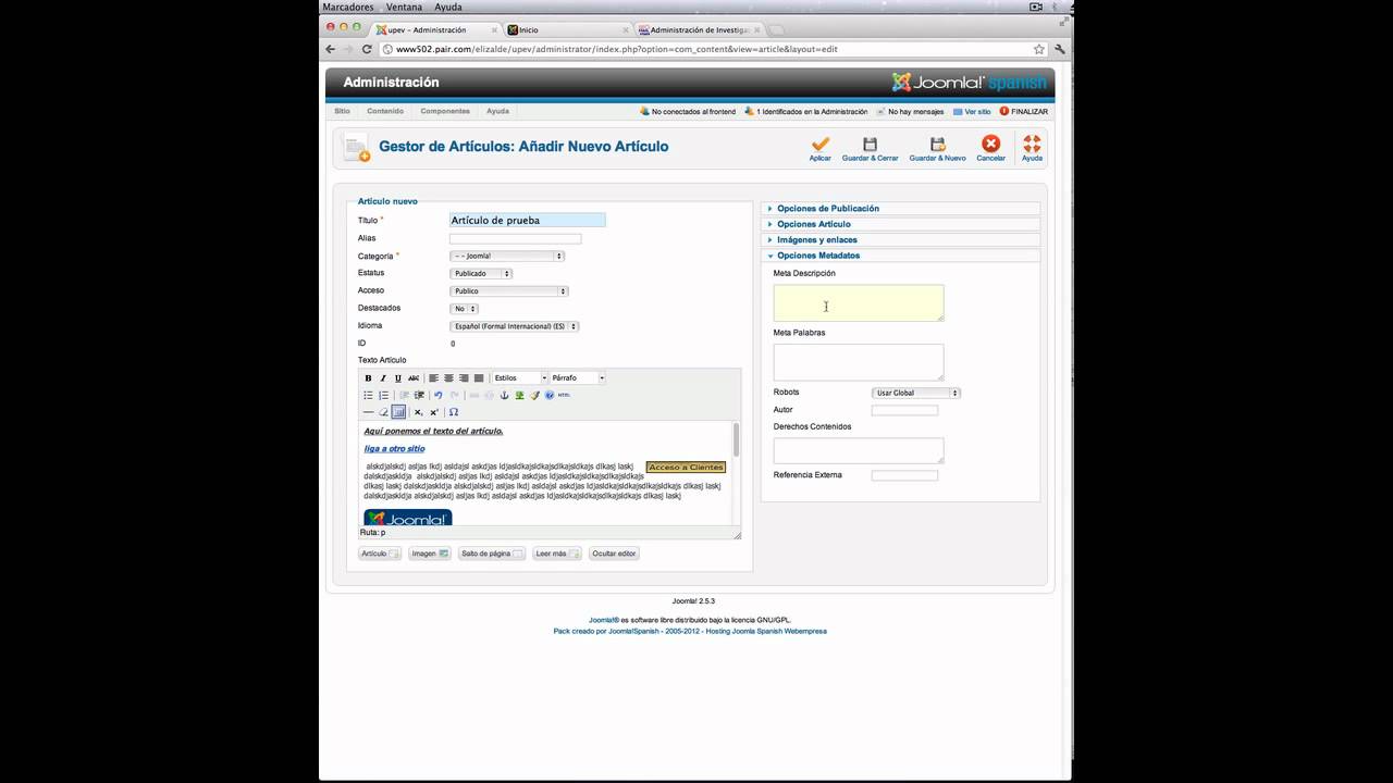 tutorial Joomla - YouTube