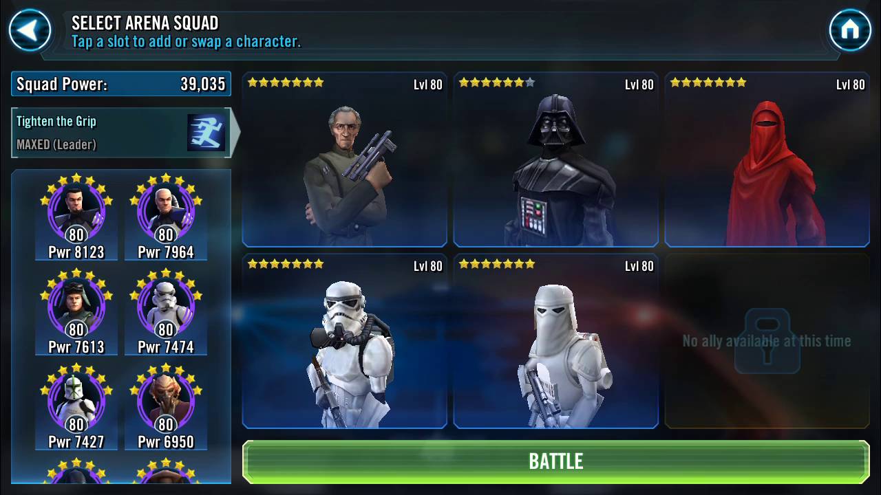 Увеличение увертывания swgoh