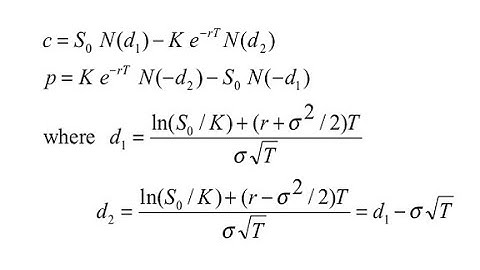 Introduction to the Black-Scholes formula (BSM)