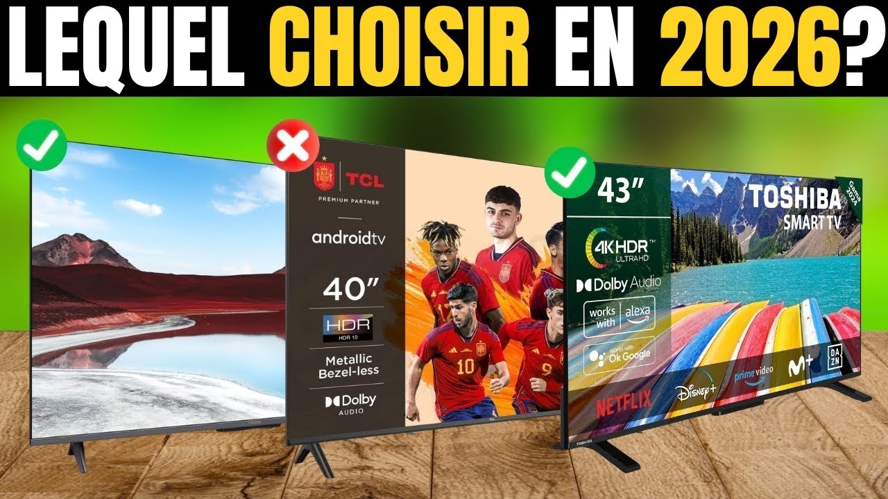 Les Meilleures Télévisions Smart TV Pas Chères de 2026 (de 32 à 43 ...
