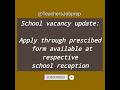 Private School Teaching and Non-Teaching vacancy 2026 #job #teachingjobs #teachersjobprep