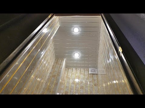 Насколько прочны пластиковые панели за 200 рублей. Проверка панелей ПВХ на прочность весом в 100 кг
