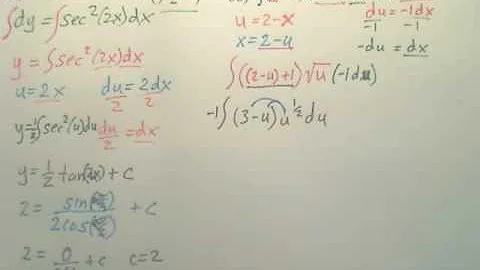 4.5d2 Integration by Substitution - Calculus