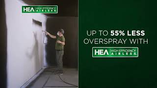Less Overspray Indoors with High Efficiency Airless Paint Sprayers