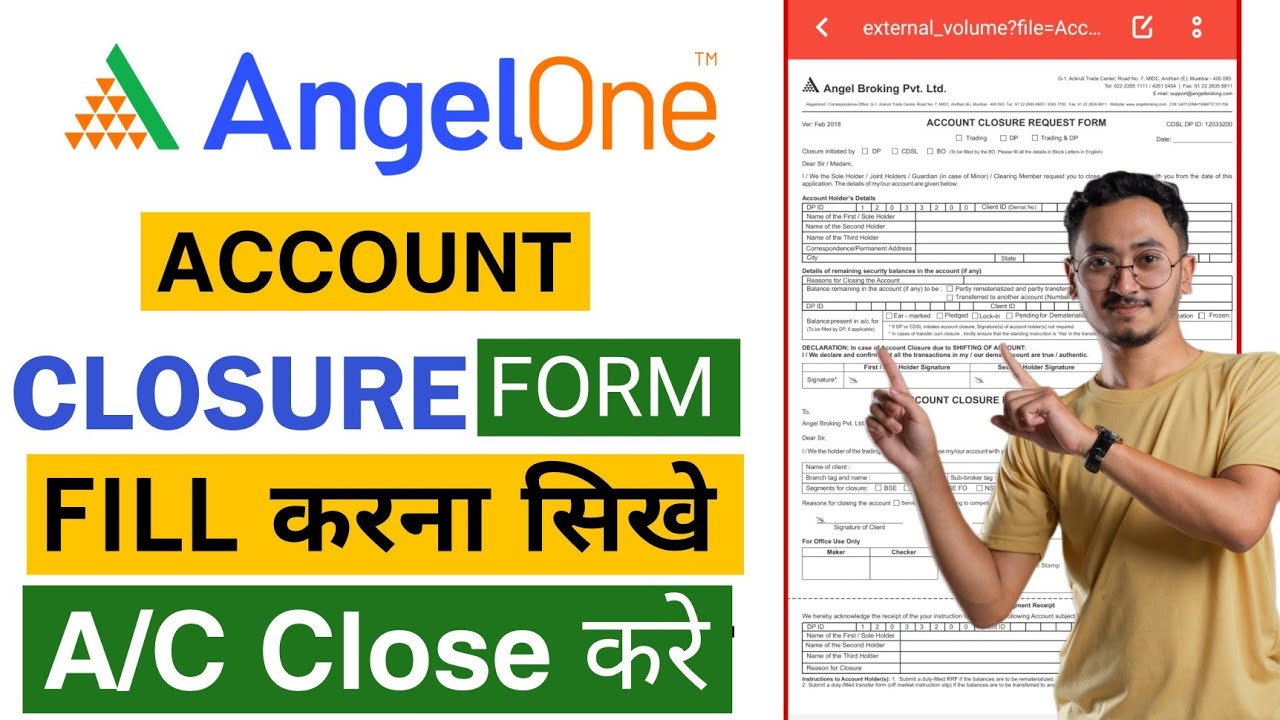 Angel One Modification Form How to fill angel one account closure form | Angel one me closure form ...