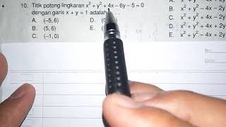 Lingkaran SMA - Cara mencari titik potong lingkaran screenshot 5