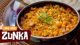 Zunka - झणक Home Made Zunka Jhunka Recipe Marathi Zunka Recipe How To Make Zunka
