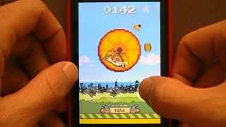 Flabby Bird-Run of The 8Bit Hamster and Angry Fire GAMEPLAY (game app) screenshot 3
