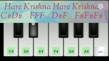 4 ways to play | Hare Krishna Hare rama 🙏 Mahamantra on piano.