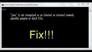 #1 JAVA Series | How to fix javac is not recognized as an internal or external command
