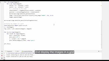 AutoScript: acquisition of tiles in STEM