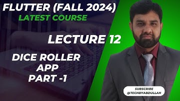 Flutter in Urdu 2024 | Dice Roller App Complete | Part 1 | @TechByAbdullah79   #flutterinhindi