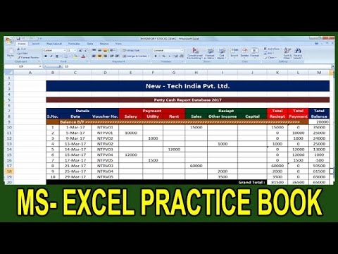 exercise 36 excel practice book how to make petty cash cash denomination format
