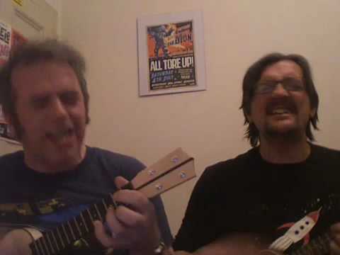 UKULELE - GERM FREE ADOLESCENT - Gus and Fin play a punk rock song on ukuleles.