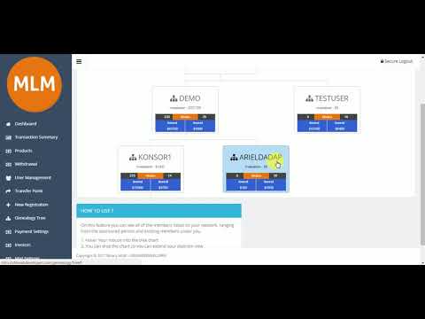 Binary MLM in php