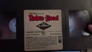 Opening To Robin Hood 1984 VHS(1985 Reprint)