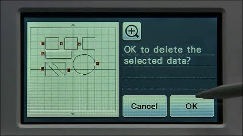 ScanNCut Features: On Screen Editing: Multi Delete