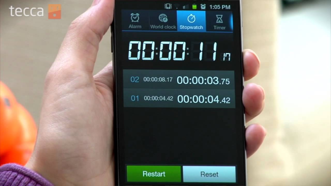 Just Show Me: How to your Android as stopwatch and timer YouTube