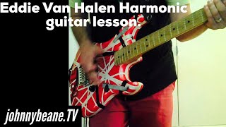 Eddie Van Halen Harmonic guitar lesson. Panama LIVE. chords