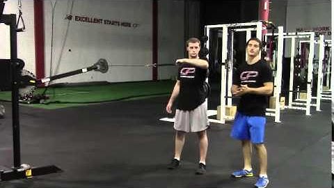 Standing Cable External Rotations in the Scapular Plane with 90 Degrees of Abduction