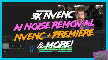 HUGE Creator Update - NVENC in Premiere (& AMF), AI Noise Suppression, 3 NVENC sessions!