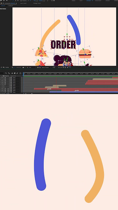 Explainer Fast Food Motion Graphics in After Effects