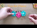How To Crochet a Simple Flower - Absolute Beginners#Hairclips#easyflower