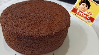 3 ingredients chocolate cake/parle g cake/parle g biscuit ka cake/biscuit cake recipe