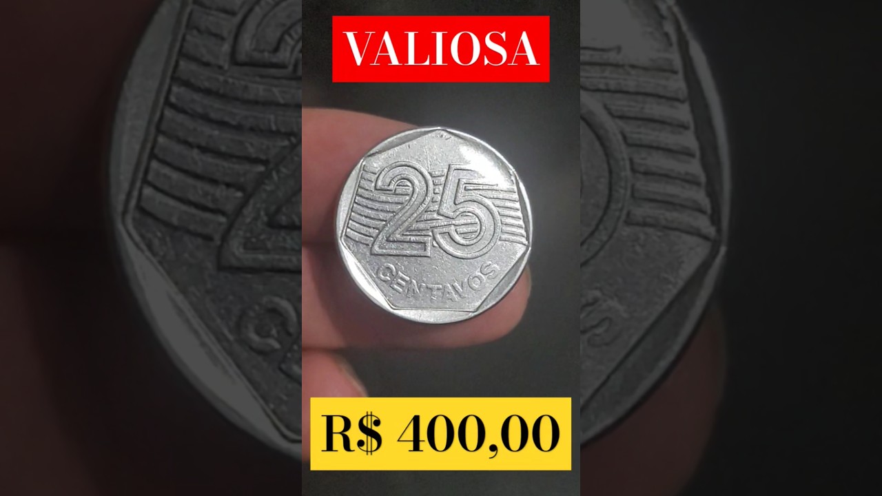 🔥 Moeda fantástica e muito valiosa de 25 centavos ❗Moeda que vale ouro