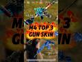 M416 Top 3 Gun Skin 🔥 #pubgmobile #pubg