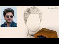 Drawing of shahrukh khan easy pencil sketches