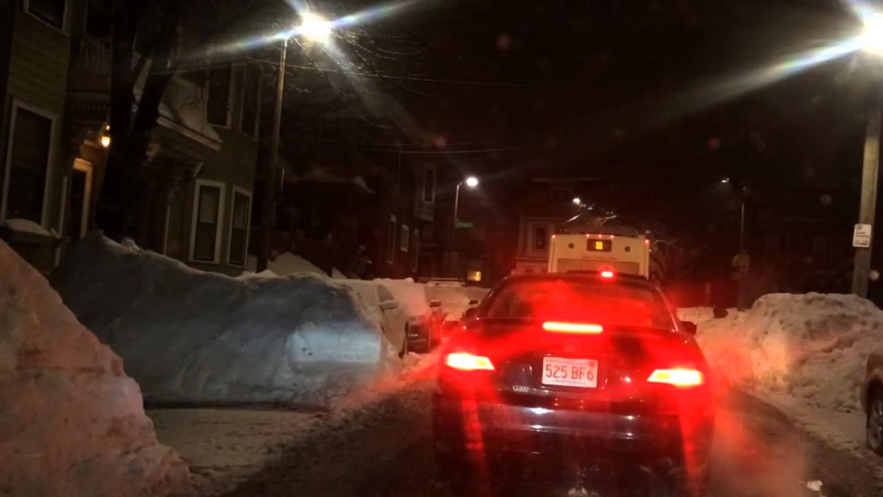 South Boston time lapse during rush hour and after a snow storm. - YouTube
