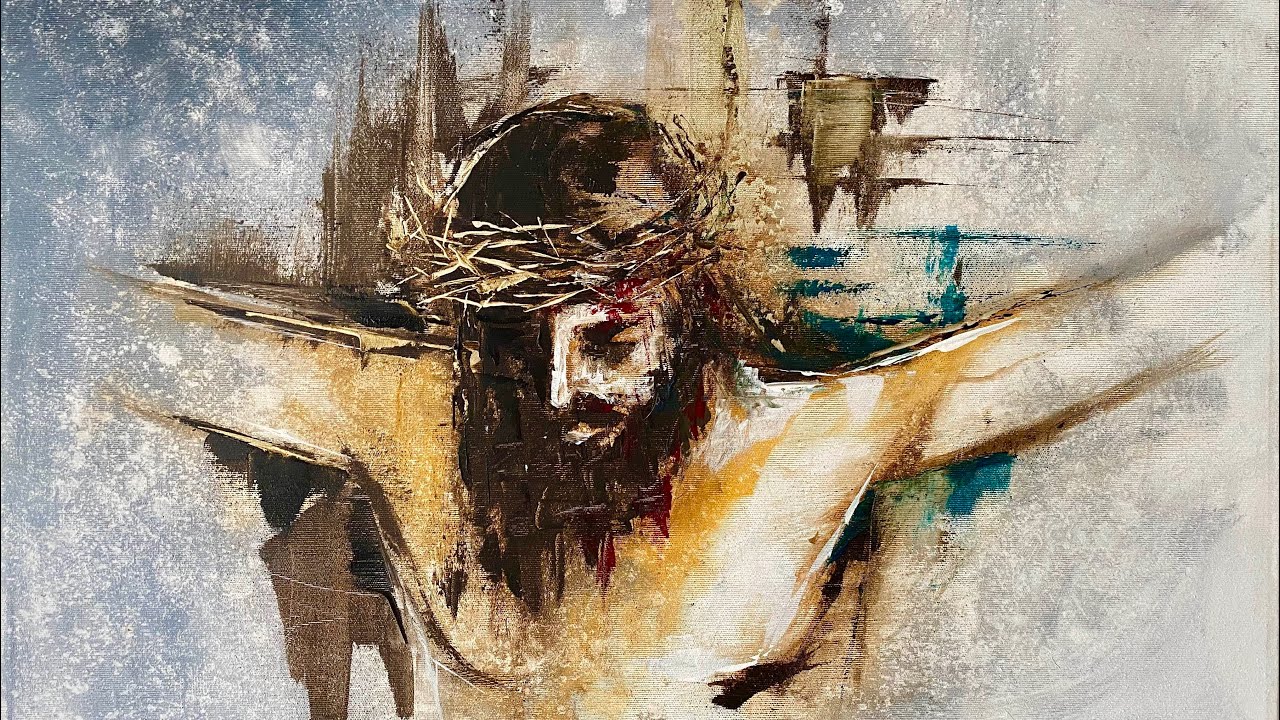 Acrylic painting Passion of Christ YouTube