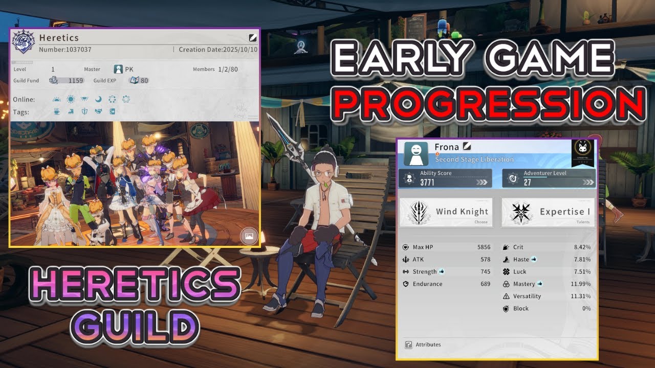 DAY 1/2 ACCOUNT SHOWCASE & GUIDE - JOIN OUR GUILD! | BLUE PROTOCOL: STAR RESONANCE