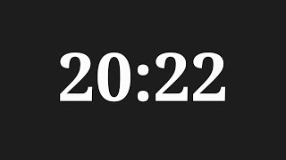 20 Minutes 22 Seconds Countdown Timer