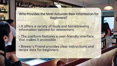Who Provides the Most Accurate Beer Information for Beginners? | The Pint Guy