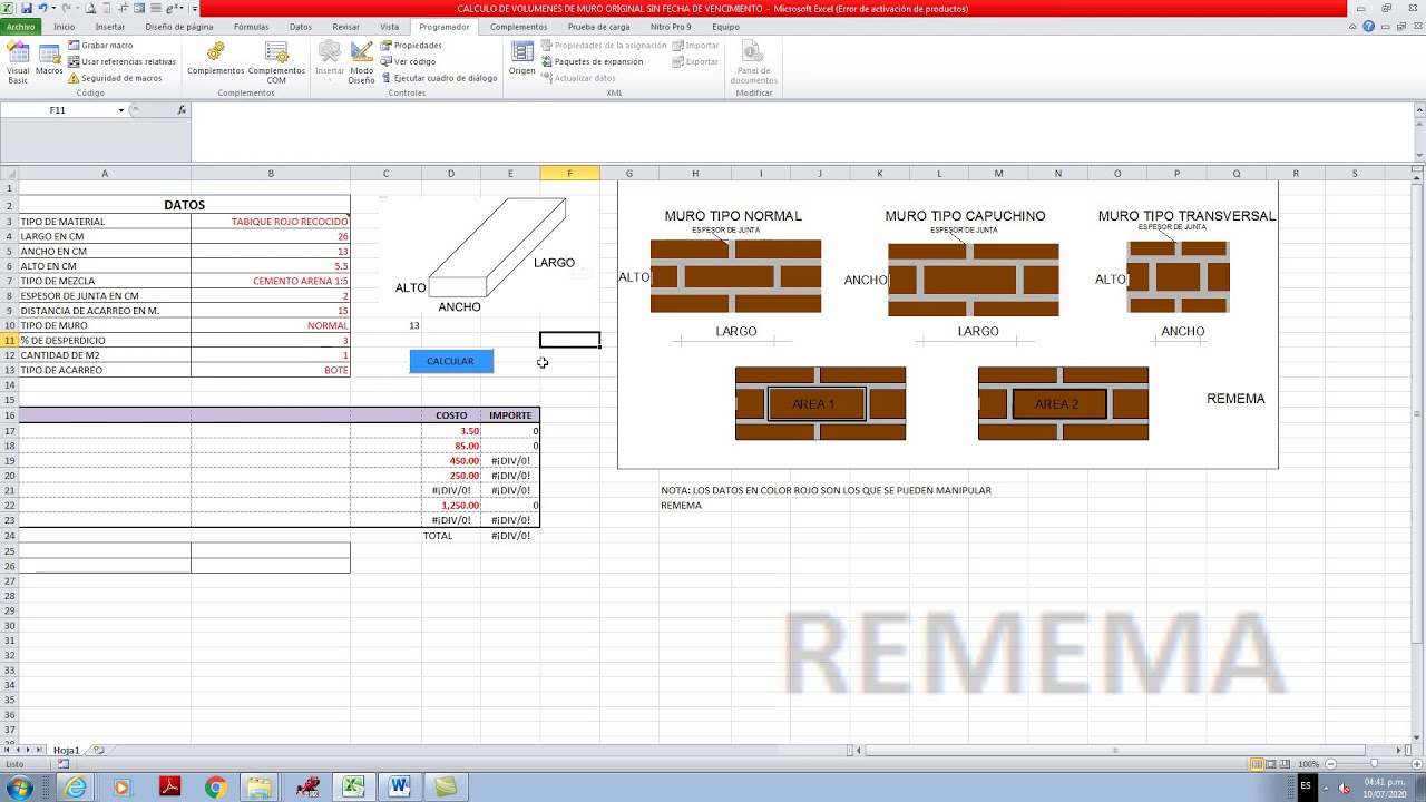Precio Unitario De Muro De Block www.youtube.com