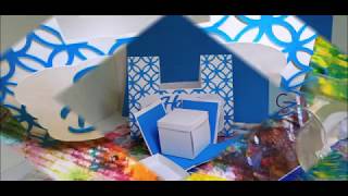 Happy Birthday explosion box SVG Preparing file for Cricut Design Space cut