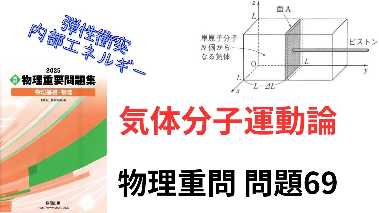 高校物理】2025物理重問 問題69(2026 問題69)【大学受験】【気体分子