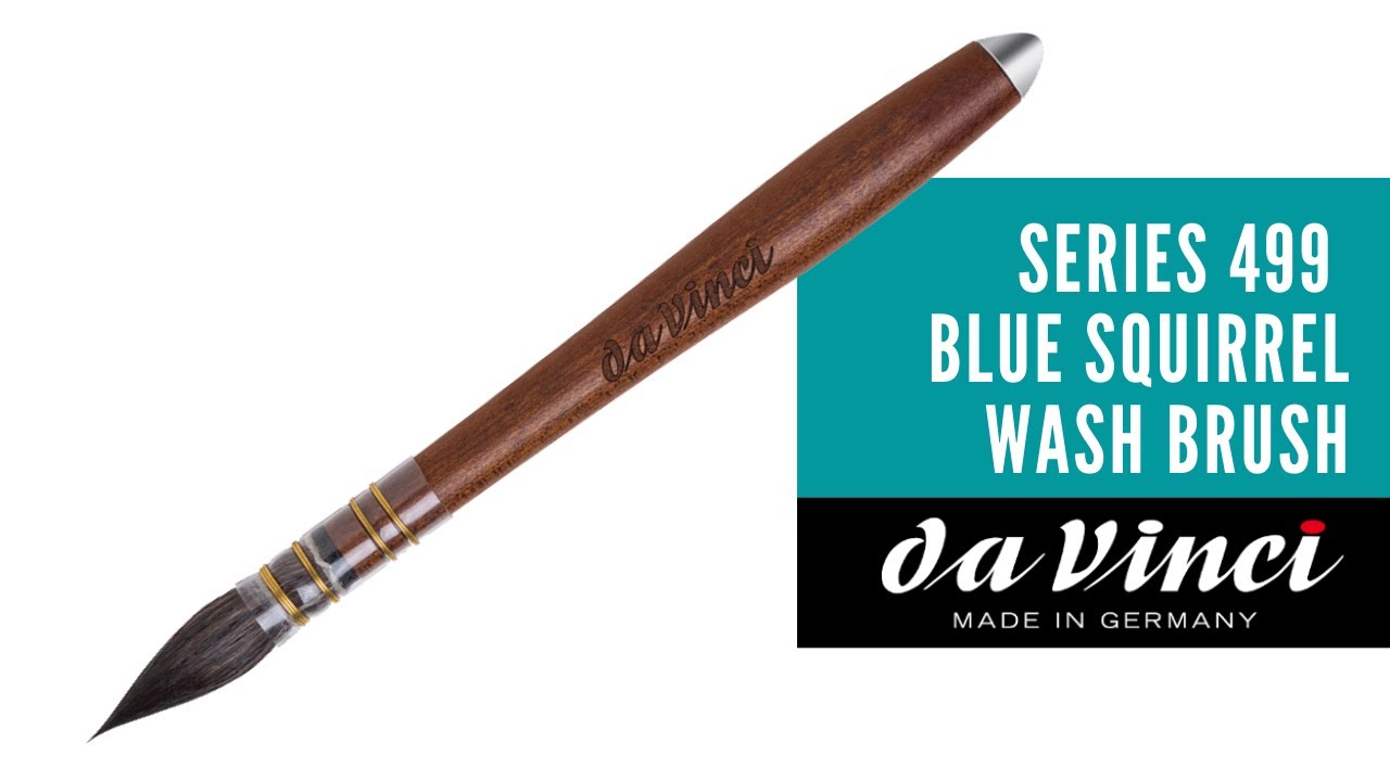 Da Vinci Series 499 Blue Squirrel Wash Brush with Metal Tip