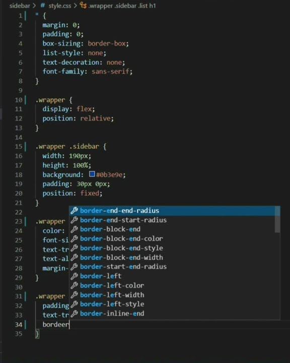 Creating a basic sidebar using HTML and CSS - YouTube
