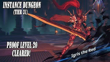 [Solo Leveling: Arise] Instance Dungeon - Igris Teir 31 (Proof Level 20)