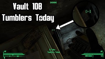 Fallout 3: How to Get Tumblers Today In Vault 108 Without Using Console Commands