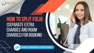 How to split Folio (separate extra charges and Room Charges) for booking