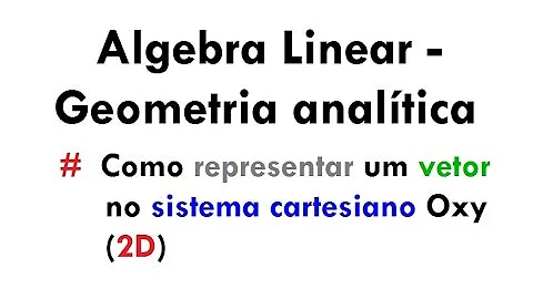 Como fazer um gráfico de vetores?
