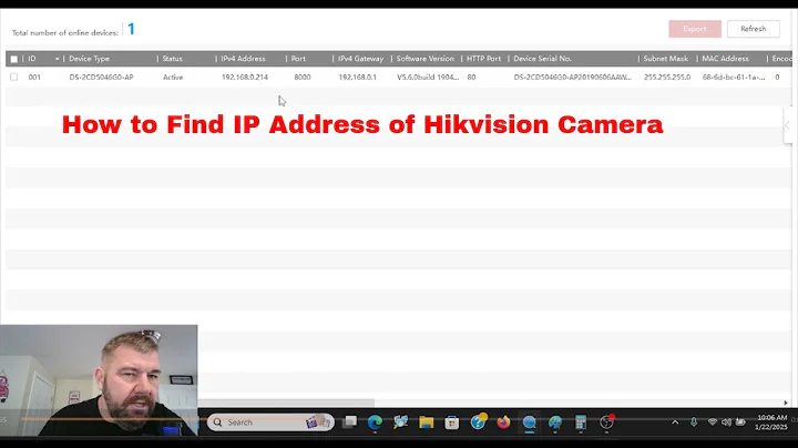 How to Find IP Address of Hikvision Camera